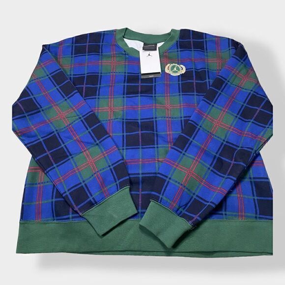 Nike Jordan Brooklyn Fleece Crewneck Sweatshirt Womans size Small DV1996-333 New - Picture 2 of 10